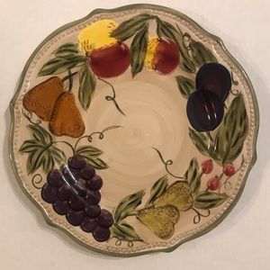Set Of 2 “Francesca” Dinner Plates By Tabletops Unlimited 11”